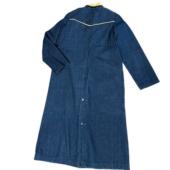 Vintage Youth 12/14 Denim Riding Duster Jacket in Cotton Denim & Corduroy - Picture 2 of 6